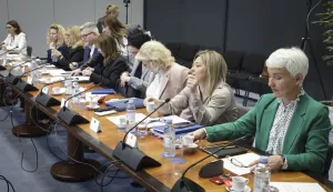 Zagreb, 16.04.2026 - Hrvatski sabor, 16. tematska sjednica Nacionalnog vijeća za praćenje provedbe Strategije sprječavanja korupcije s temom: "Ima li korupcije u Državnim nekretninama d.o.o. trgovačkom dru&scaron;tvu u vlasni&scaron;tvu Republike Hrvatske".foto HINA/ Admir BULJUBA&Scaron;IĆ/ abu