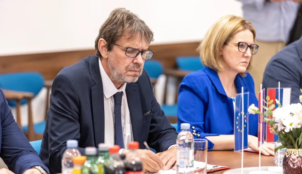 17.06.2022., Vukovar - S ciljem unapredjenja prava manjina i hrvatsko-srpskih odnosa nastavili su se razgovori Milorada Pupovca (SDSS) i Tomislava Zigmanova (DSHV). Photo: Davor Javorovic/PIXSELL