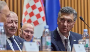 Zagreb, 08.04.2026. - Aktualnim prijepodnevom započela je 10. sjednica Hrvatskog sabora.Na fotografiji Andrej Plenković.foto HINA/ Edvard &Scaron;U&Scaron;AK/ es