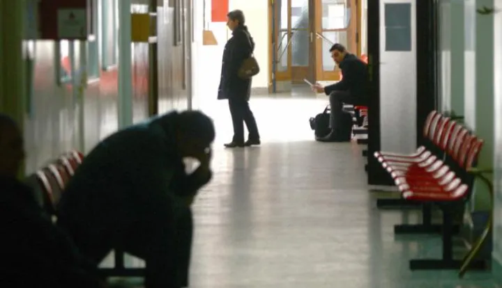 12.02.2015., Varazdin - Sezona gripe je na vrhuncu, u cekaonicama lijecnickih ordinacija u zgradi Zavoda za javno zdrvastvo Varazdinske zupanije tek poneki bolesnik. Photo: Marko Jurinec/PIXSELL------4 stupcanovosit