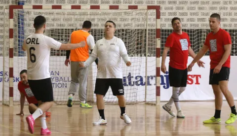 Osijek 18. 04. 2026, SD Jug 2, Malonogometni turnir KBC Osijek, Zajedno u ratu zajedno u miru, snimio GOJKO MITIĆ