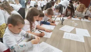 Dalj, 24. 04. 2024, Eko radionica, komunalno poduzece Cvorkovac organizirao radionicu za djecu, vrticarce i osnovu skolu. snimio GOJKO MITIĆ