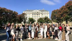 Natjecateljice i aktualna Miss Universe Hrvatske Laura Gnjatović 
