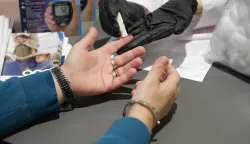 Osijek, 22. 11. 2025., Portanova, Čuj, srce ti priča, kardiolozi, kardiolog, vodeći Hrvatski kardiolozi, studenti medicine, mjerenje &scaron;ećera u krvi; dijabetesSNIMIO BRUNO JOBST