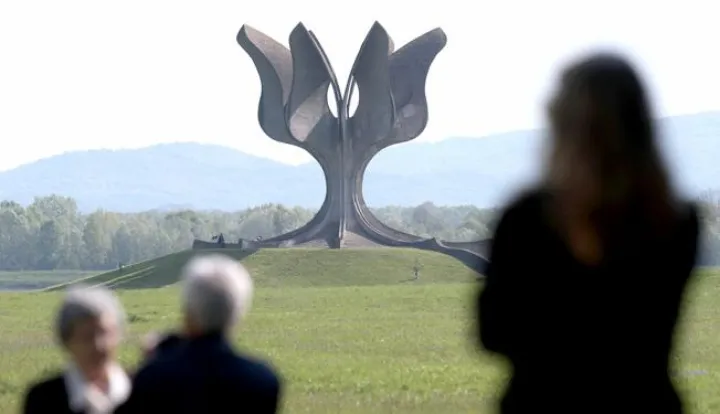 26.04.2015., Jasenovac - Komemoracija u znak sjecanja na 22. travnja 1945., dan proboja zatocenika iz koncetracijskog logora Jasenovac. Photo: Igor Kralj/PIXSELL------2 stupca colornovosti