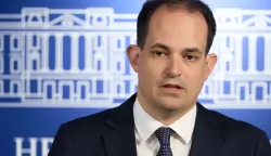 Zagreb, 09.04.2026. - Saborski zastupnik Ivan Malenica komentirao je pregovore koji se vode o izboru ustavnih sudaca.Na fotografiji Ivan Malenica.foto HINA/ Edvard &Scaron;U&Scaron;AK