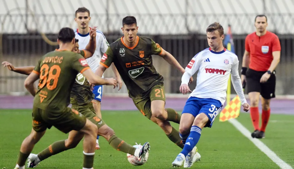 Split, 21.04.2026. Utakmica 31. kola HNL-a Hajduk - Osijek. foto HINA/ Mario Strmotić/ ms