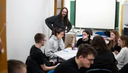 Osijek, 22. 4. 2026., Dan &scaron;kole - II. Gimnazija Osijekdan &scaron;kole; II gimnazija; učenici; program; obilježavanje; radionice; igrokaz