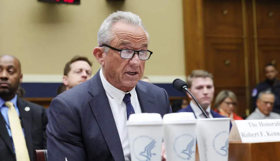 WASHINGTON, DC - APRIL 21: U.S. Health and Human Services Secretary Robert F. Kennedy Jr. testifies during a hearing with the House Committee on Energy and Commerce subcommittee at the Rayburn House Office Building on April 21, 2026 in Washington, DC. The subcommittee on health held the hearing to discuss Department of Health and Human Services Budget for fiscal year 2027. Anna Moneymaker/Getty Images/AFP (Photo by Anna Moneymaker/GETTY IMAGES NORTH AMERICA/Getty Images via AFP)