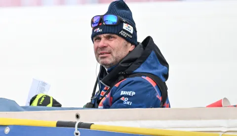 16.02.2025., Saalbach, Austrija - FIS Svjetsko prvenstvo u skijanju, muski slalom, prva voznja. Vedran Pavlek Photo: Igor Soban/PIXSELL