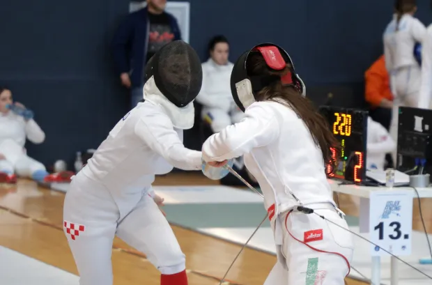Osijek, 19. 04. 2026., Dvorana Gradski vrt, 9. Osijek Fencing Cup, međunarodni turnir, mačevanjeSNIMIO BRUNO JOBST