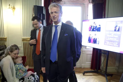 Zagreb, 22.04.2026 - Predstavljanje knjige Miomira Žužula "Dayton: Diplomacija - druga strana rata. Na fotografiji Miomir Žužul.foto HINA/ Denis CERIĆ /dc
