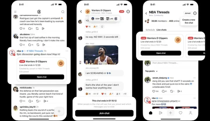 &ldquo;Live chat&rdquo; na mreži Threads za praćenje događaja uživo