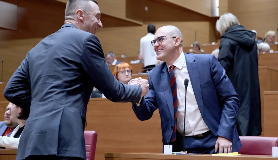 14.03.2025., Zagreb - Na prvom glasovanju nakon uhicenja pa pustanja zastupnika Domovinskog pokreta Josipa Dabre potvrdjeno je da vladajuca vecina ima potreban broj ruku za funkcioniranje. Photo: Patrik Macek/PIXSELL