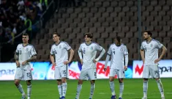 31.03.2026., stadion Bilino Polje, Zenica, Bosna i Hercegovina - Finalna utakmica doigravanja za plasman na FIFA Svjetsko prvenstvo 2026. izmedju Bosne i Hercegovine i Italije. Gianluca Mancini, Pio Esposito, Marco Palestra, Leonardo Spinazzola i Federico Gatti Photo: Armin Durgut/PIXSELL