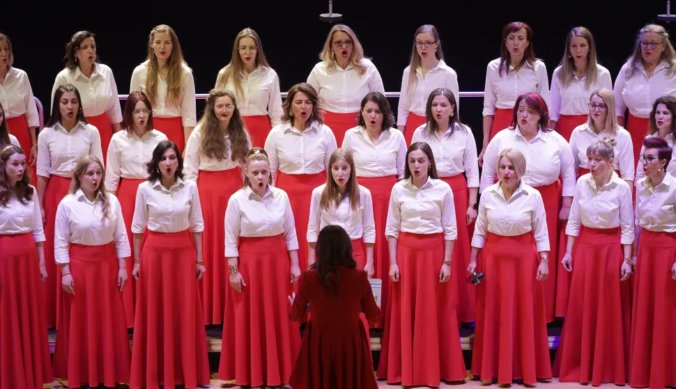 Osijek, 25. 04. 2026., KC, Koncertna dvorana Franjo Krežma, Međunarodno zborsko natjecanje, Polifonia mundi, Zborski maraton, revijalni program, svečana dodjela nagrada, Antoaneta Radočaj-Jerković SNIMIO BRUNO JOBST