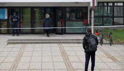 06.02.2025., Zagreb - Prirodoslovna skola Vladimira Preloga. Nekoliko zagrebackih skola dobilo je dojave o postavljenim eksplozivnim napravama. Photo: Neva Zganec/PIXSELL