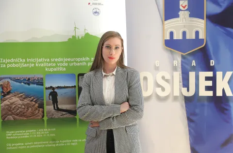Osijek, 27. 04. 2026., KC, Studio 210, UrbanBlueHealth, EU projekt, projektni partneri, predavnje, Uranela Horvat - HZJZ OBŽSNIMIO BRUNO JOBST