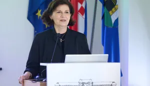 Zagreb, 28.04.2026. - Klinika za psihijatriju Vrapče organizirala je javnozdravstveni i stručno-znanstveni skup pod nazivom "Dobrobit i blagostanje zdravstvenih djelatnika kao temelj zdravstvenog sustava".Na fotografiji Petrana Brečić.foto HINA/ Edvard &Scaron;U&Scaron;AK