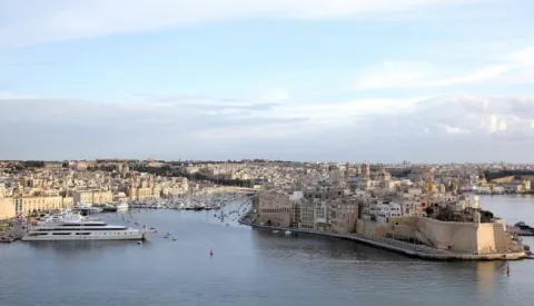 epa05711131 A general view showing the Malta grand harbour in Valletta, Malta, 11 January 2017. Malta hosts the opening of the European Presidency 2017. EPA/DOMENIC AQUILINA