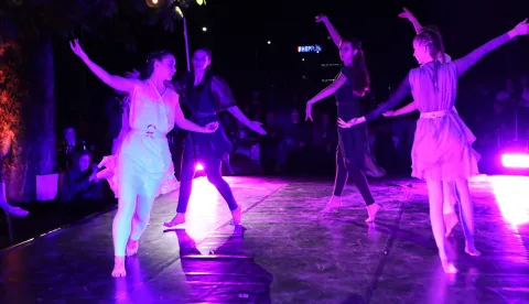 Osijek, 28. 04. 2026, Terasa Campus Caffea. Zavr&scaron;na izvedba III, PlesOs festivala. snimio GOJKO MITIĆ