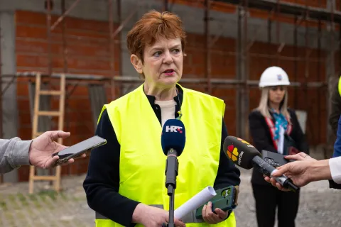 Osijek, 29. 4. 2026., Mosquitolab - obilazak radova i Nastavnog zavoda za javno zdravstvo OBŽDubravka Vuković; Mosquitolab; nastavni zavod za javno zdravtsvo; radovi; izgradnja; ulaganje; komarci; zdravlje