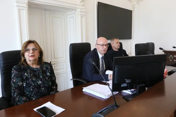 Osijek, 20. 03. 2026, Županijski sud u Osijeku. Početak novog suđenja Marku Smažilu za ubojstvo studentice Mihaele Berak. snimio GOJKO MITIĆ