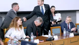 29.04.2026., Zagreb - U Saboru je odrzan okrugli stol "Masovni zlocini jugoslavenskog komunizma u Sloveniji - stratista i prikrivanje zlocina" u organizaciji potpredsjednika Hrvatskoga sabora Ivana Penave Photo: Patrik Macek/PIXSELL