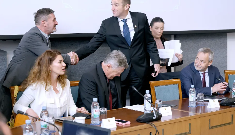 29.04.2026., Zagreb - U Saboru je odrzan okrugli stol "Masovni zlocini jugoslavenskog komunizma u Sloveniji - stratista i prikrivanje zlocina" u organizaciji potpredsjednika Hrvatskoga sabora Ivana Penave Photo: Patrik Macek/PIXSELL