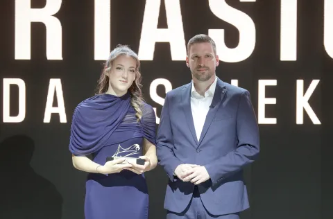 Osijek, 29. 04. 2026., KC, Koncertna dvorana Franjo Krežma, Sporta&scaron; godine 2025., Sporta&scaron; godine, svečanost, Mia Wild; Ivan RadićSNIMIO BRUNO JOBST