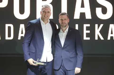 Osijek, 29. 04. 2026., KC, Koncertna dvorana Franjo Krežma, Sporta&scaron; godine 2025., Sporta&scaron; godine, svečanost, Luka Pratljačić; Ivan RadićSNIMIO BRUNO JOBST