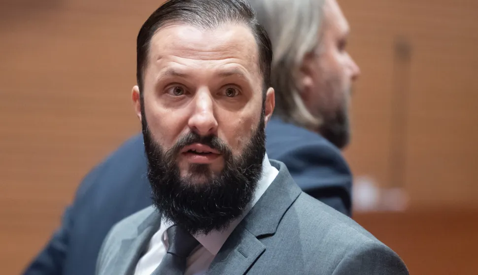 Zagreb, 03.12.2024. - U Hrvatskom saboru nastavkom sjednice započeo je Zahtjev oporbe za iskazivanjem povjerenja predsjedniku vlade Andreju Plenkoviću.Na fotografiji Mi&scaron;o Krstičević.foto HINA/ Edvard &Scaron;U&Scaron;AK/ es