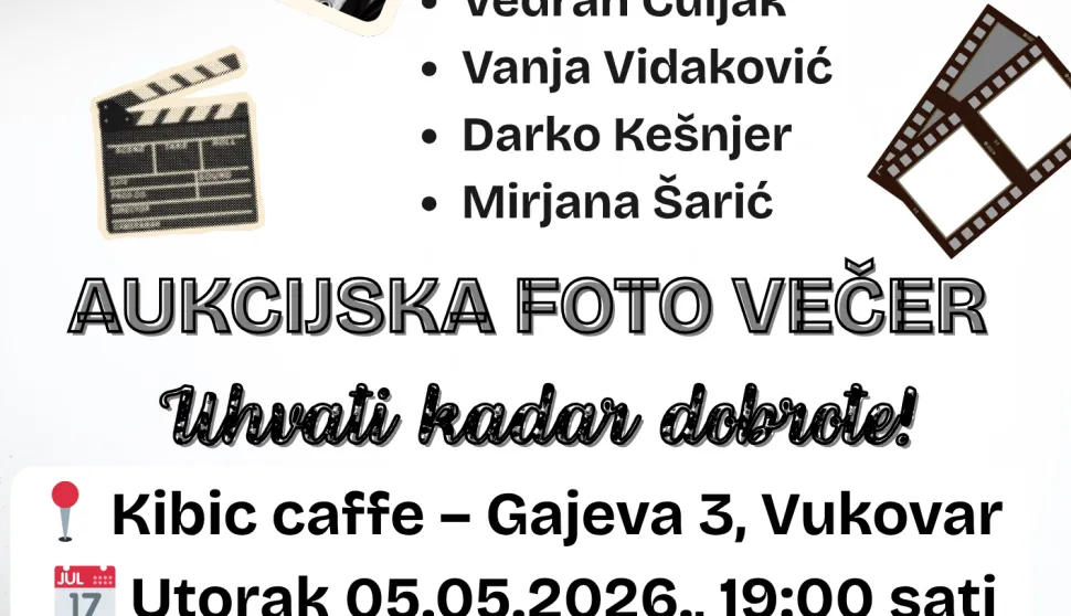 Aukcijsku fotovečer pod nazivom "Uhvati kadar dobrote!"VUKOVAR SVIBANJ 2026.