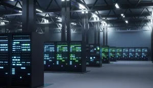 Modern data center providing cloud services, enabling businesses to access computing resources and storage on demand over internet. Server room infrastructure 3D render animation Projekt AI razvojnog i inovacijskog centra Topusko &ndash; Projekt Pantheon, vrijedan vi&scaron;e od 50 milijardi eura, predstavljen je u utorak u okviru poslovnog foruma Inicijative triju mora u Dubrovniku, a potpisano je i pismo namjere između investitora i Končar Grupe.