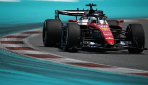 MIAMI, FLORIDA - MAY 01: Charles Leclerc of Monaco driving the (16) Scuderia Ferrari SF-26 on track during practice ahead of the F1 Grand Prix of Miami at Miami International Autodrome on May 01, 2026 in Miami, Florida. Chris Graythen/Getty Images/AFP (Photo by Chris Graythen/GETTY IMAGES NORTH AMERICA/Getty Images via AFP)