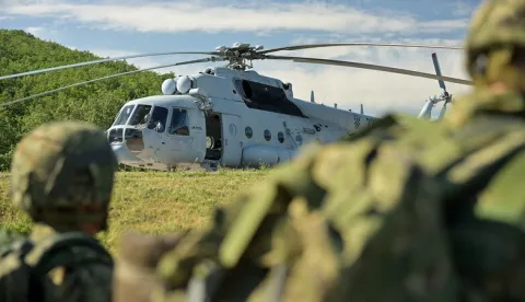 Ročnici na obuci letjeli vojnim helikopterimaTVO, MORH, svibanj 2026
