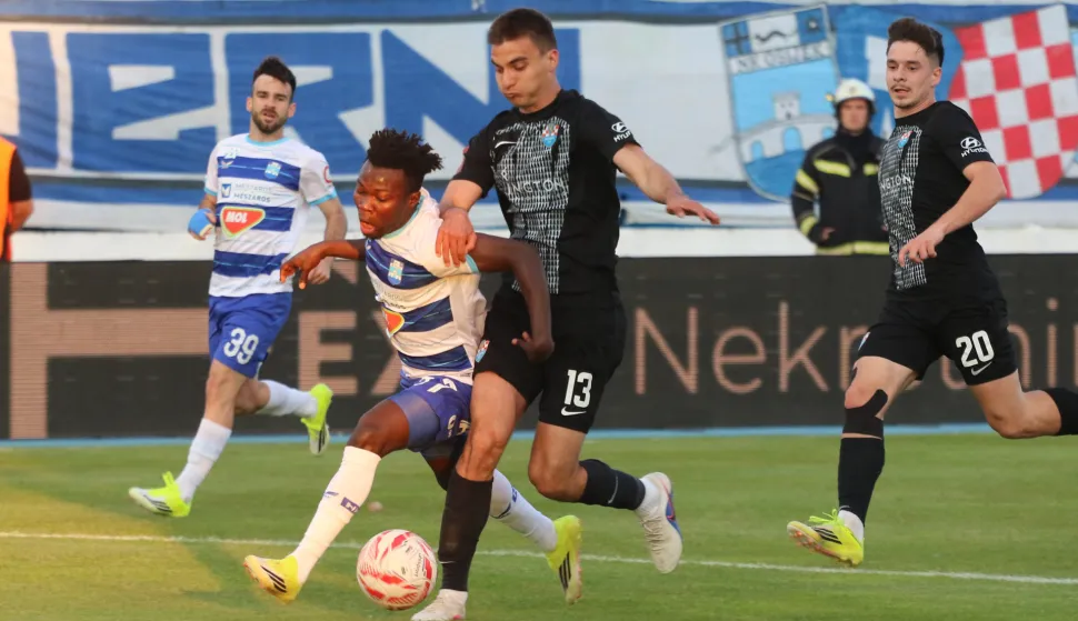 Osijek, 02.05. 2026, Stadion Gradski vrt, nogomet, Vukovar - Osijek, SuperSprot HNL 25/26. Samuel Akere (57).snimio GOJKO MITIĆ