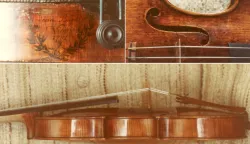 epa01022767 (FILE) An undated combo file picture of the stolen Stradivari violin. The Stradivari violin, worth between 2 and 2.5 million euros (2.7 and 3.4 million dollars) was stolen from the Vienna apartment of a 49-year-old musician last weekend. According to the Austrian police, a second violin, built by 19th-century French violin maker Jean Baptiste Vuillaume, worth approximately 120,000 euros, jewellery and electronic appliances were also stolen. EPA/BPD-WIEN EDITORIAL USE ONLY