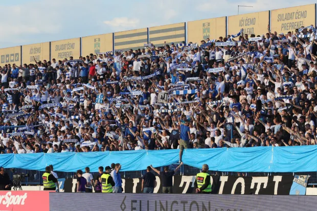 Osijek, 02.05. 2026, Stadion Gradski vrt, nogomet, Vukovar - Osijek, SuperSprot HNL 25/26. Kohorta, navijači.snimio GOJKO MITIĆ