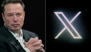 (FILES) (COMBO) This combination of pictures created on October 10, 2023, shows (L)SpaceX, Twitter and electric car maker Tesla CEO Elon Musk during his visit at the Vivatech technology startups and innovation fair at the Porte de Versailles exhibition center in Paris, on June 16, 2023 and (R) the new Twitter logo rebranded as X, pictured on a screen in Paris on July 24, 2023.. Elon Musk has been summoned on April 20, 2026 by the French courts as part of an investigation into alleged abuses on the social media platform X. (Photo by Alain JOCARD/AFP)