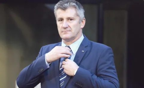 ?11.10.2013., stadion Maksimir, Zagreb - Kvalifikacijska nogometna utakmica za Svjetsko prvenstvo 2014. u Brazilu, skupina A, Hrvatska - Belgija. Davor Suker. Photo: Dalibor Urukalovic/PIXSELL------1X COLOR - SPORT eps