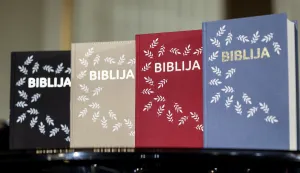 12.12.2025., Zagreb - U Hrvatskom narodnom kazali&scaron;tu odrzana je promocija novog hrvatskog prijevoda Biblije. Rijec je velikom projektu koji je trajao preko 20 godina i u kojem je bio angaziran veliki tim teologa, jezikoslovaca, lektora i biblicara. Photo: Emica Elvedji/PIXSELL