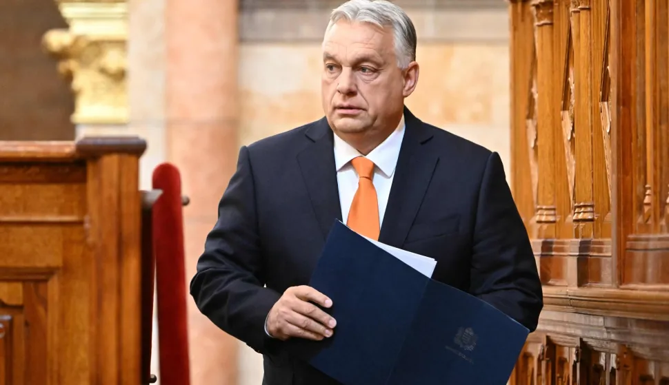 (FILES) Hungarian Prime Minister Viktor Orban stands to deliver his opening speech prior to the Conference of Speakers of the European Union Parliaments at the parliament in Budapest on May 12, 2025. Hungary's outgoing nationalist prime minister Viktor Orban said on April 25, 2026 he would step back from parliament after his coalition suffered a crushing election defeat that ended his 16 years in power. "Since the seat I won as the lead candidate on the Fidesz-KDNP ticket is, in fact, a parliamentary seat for Fidesz, I have decided to give it back. Right now, I am not needed in Parliament, but in the reorganization of the national camp" he said in a Facebook video. (Photo by Attila KISBENEDEK/AFP)