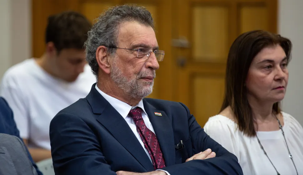 Zagreb, 06.05.2026.- Ministarstvo znanosti, obrazovanja i mladih predstavilo je prijedlog izmjena Pravilnika o pedago&scaron;koj dokumentaciji i evidenciji te javnim ispravama u &scaron;kolskim ustanovama.Na fotografiji Radovan Fuchs, Marijana Gojčeta.foto HINA/ Luka &Scaron;ANGULIN/ l&scaron;