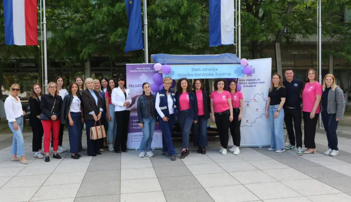 Osijek, 11. 05. 2026, Trg slobode, Obilježavanje Nacionalnog dana palkijativne skrbi, Nacionalni dan palijativne skrbi.snimio GOJKO MITIĆ
