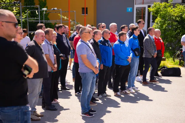 Osijek, 11. 5. 2026., Podjela sportske opreme, Iktus sport; oprema; sportovi; Iktus; sportska oprema; županija; klubovi; sredstva; potpora; sportski klub