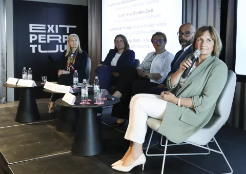 Zagreb, 12.05.2026. - Predstavljanje projekta hrvatskih liječnika "Dnevnik dijabetesa". Na fotografiji Silvija Canecki Varžić, Ana Soldo, Ljiljana Ćenan, Miro Bakula, Ivana Brkić Bilo&scaron;. foto HINA/ Lana SLIVAR DOMINIĆ/ lsd
