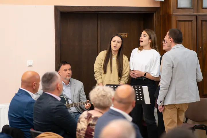 Osijek, 12. 5. 2026., Promocija knjige Camino autora Maria &Scaron;iljegapromocija; knjiga; Camino; posjetitelji; sudionici