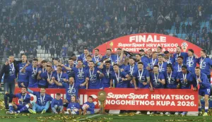Osijek, 13. 05. 2026, Opus Arena, nogomet, Dinamo - Rijeka, Kup utakmica. Finale Kupa Hrvatske. Dinamo.snimio GOJKO MITIĆ