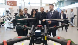Osijek, 14. 05. 2026., GC, OSIJEK DRON EXPO, otvorenje, sajam, Ivana Re&scaron;etar; Goran Ivanović; Nata&scaron;a Trami&scaron;ak; Ivan Vidaković; Ivan RadićSNIMIO BRUNO JOBST